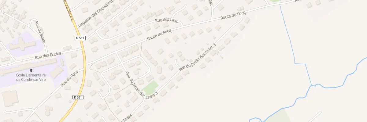 Plan du 11 Rue du Jardin des Entes à Condé-sur-Vire