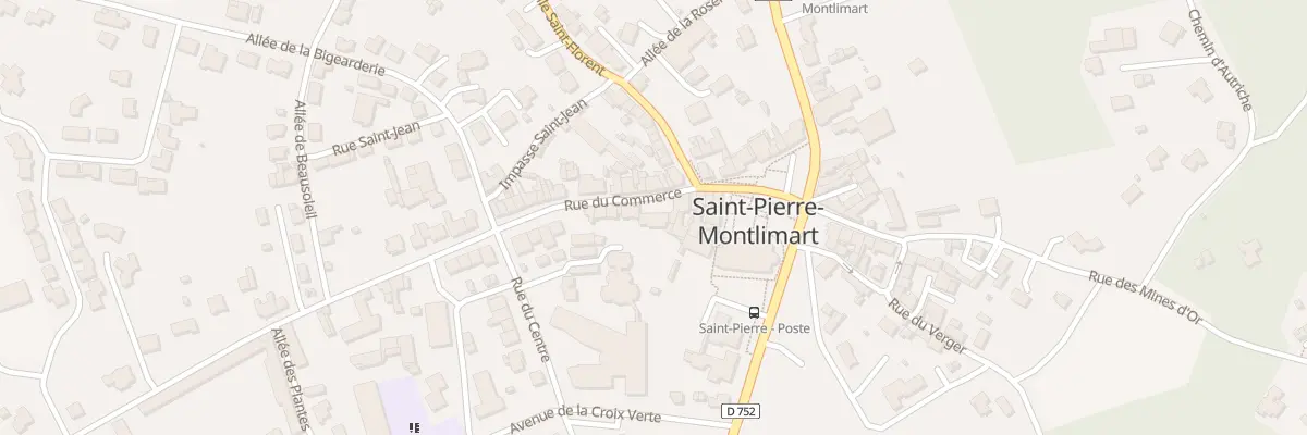 Plan du 11 Rue du Commerce (St Pierre Mon à Montrevault-sur-Èvre