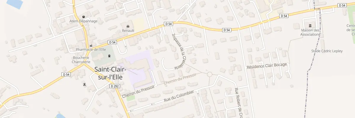 Plan du 4 Imp de la Chevalerie à Saint-Clair-sur-l’Elle