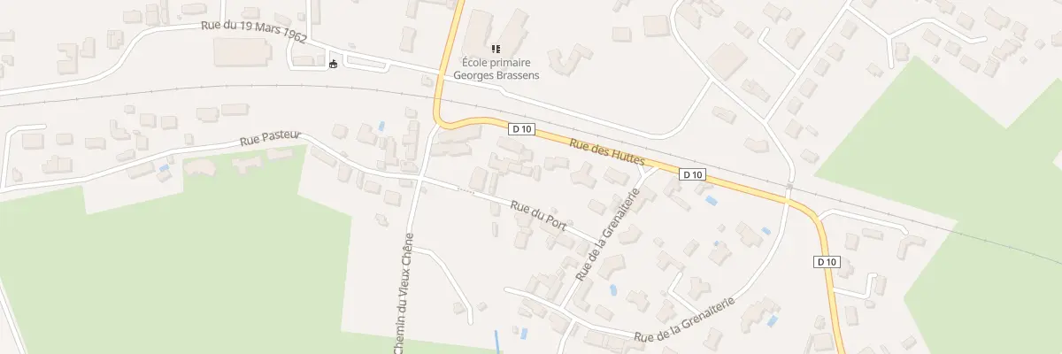 Plan du 13 Rue des huttes à Nalliers