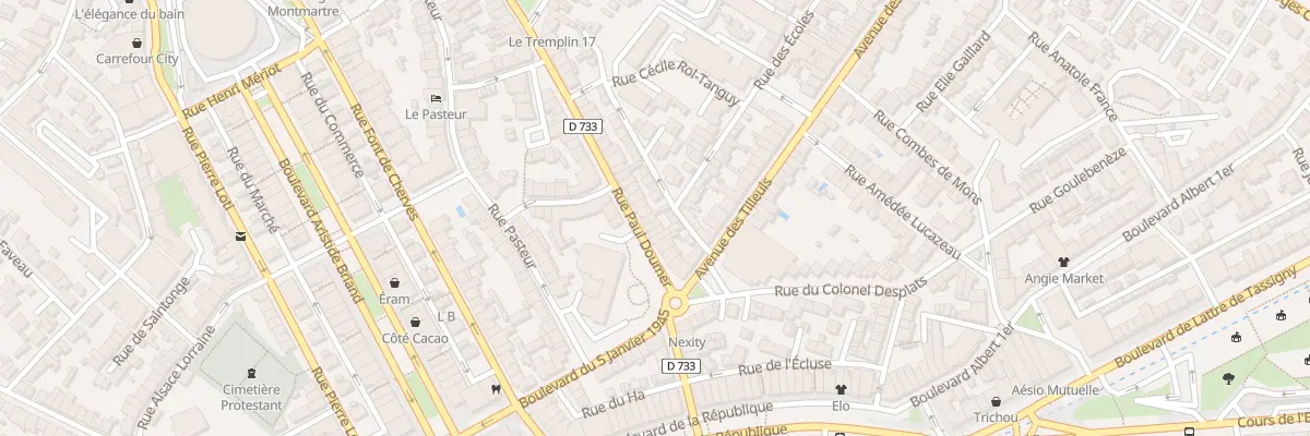Plan du 25 Rue Paul Doumer à Royan
