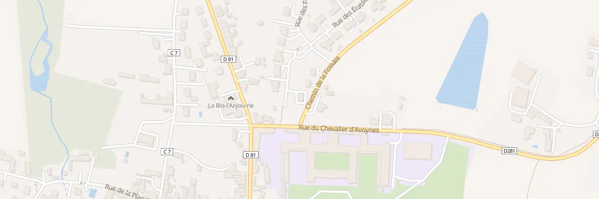Plan du 1 Rue des Chataigniers à Ombrée d’Anjou