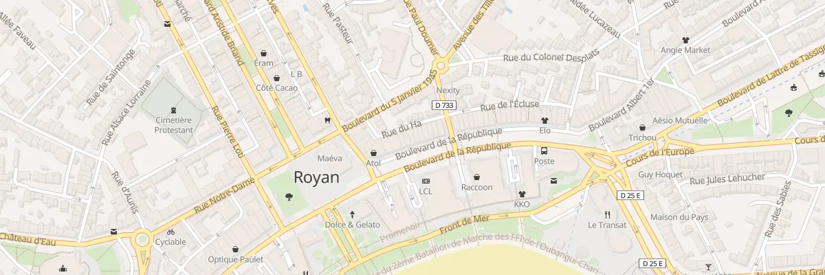 Plan du 15 Rue du Hâ à Royan