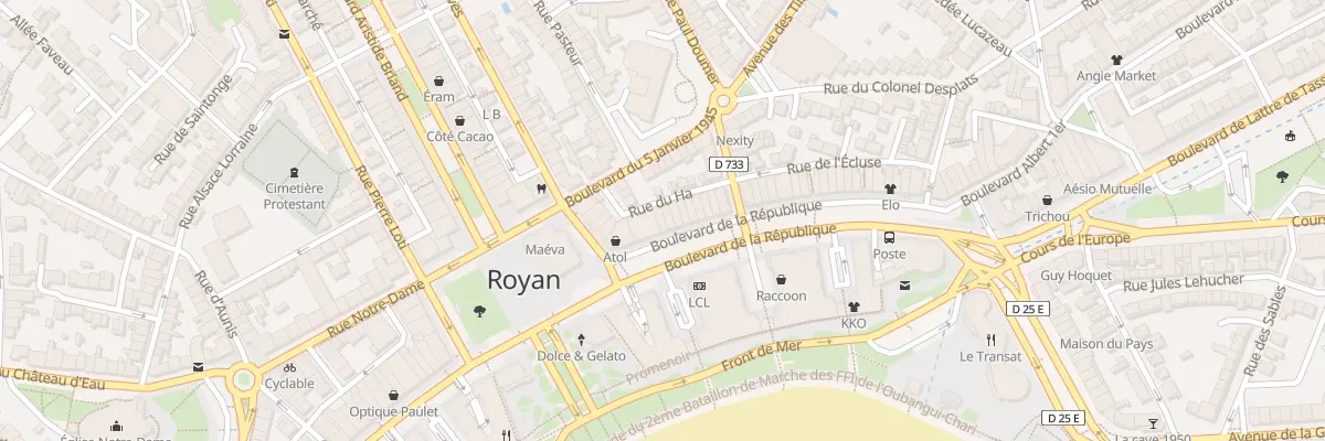 Plan du 10 Bd de la République à Royan