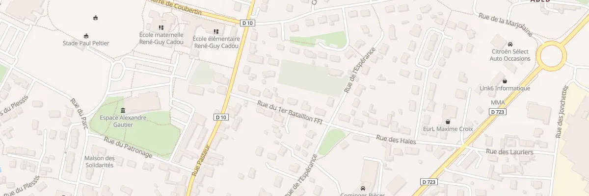 Plan du 97 Rue du Premier Bataillon Ffi à Loireauxence