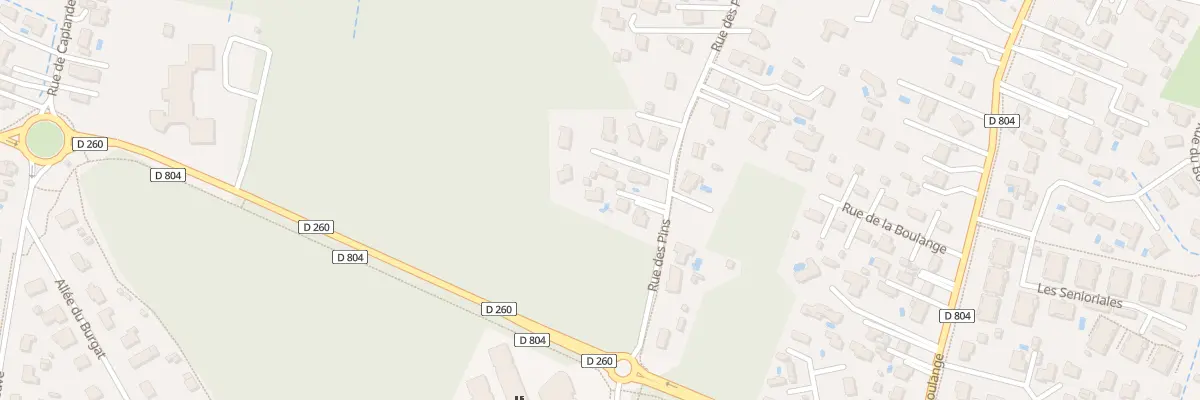 Plan du 74 Rue des Pins au Teich