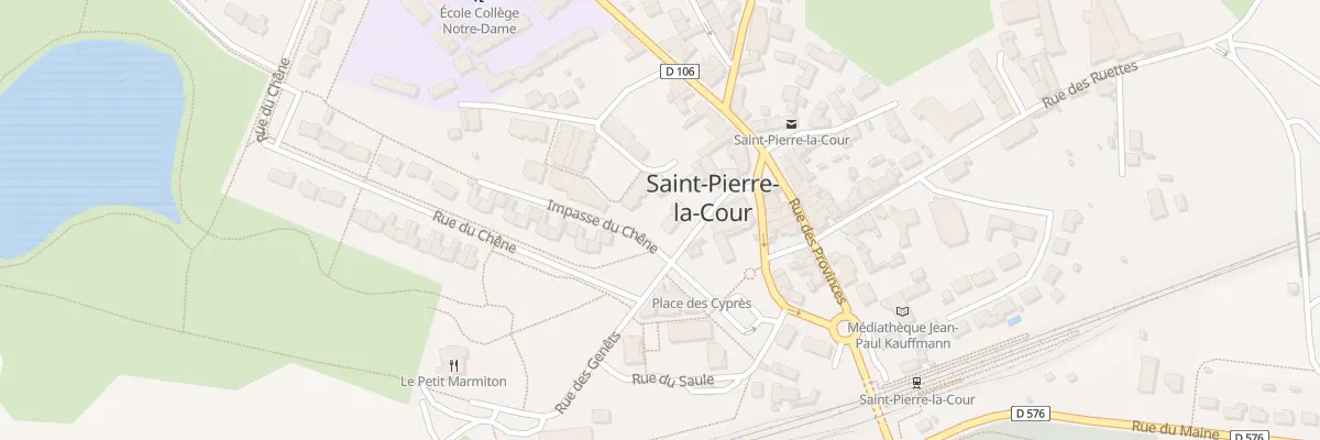 Plan du 8 Pl de l’Église à Saint-Pierre-la-Cour