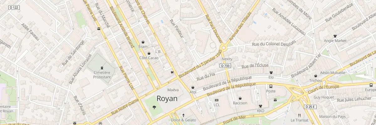 Plan du 2 Rue Pasteur à Royan