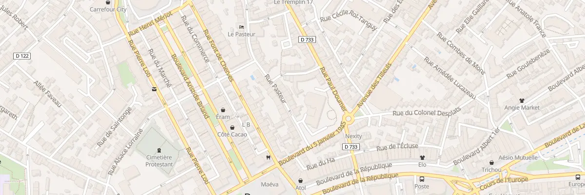 Plan du 9 Rue Pasteur à Royan