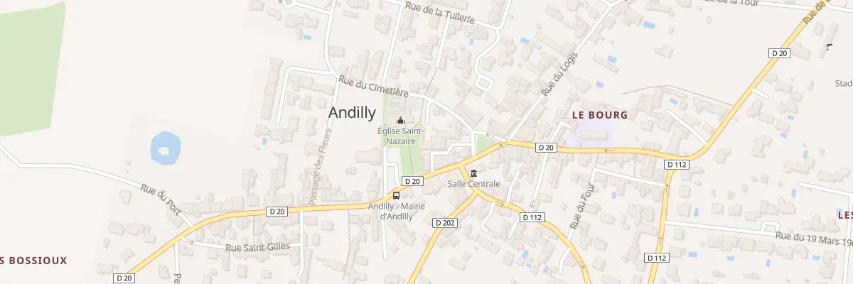 Plan du 1 Pl de l’Église à Andilly