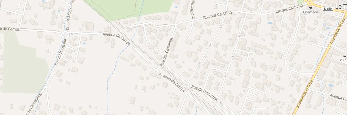 Plan du 43 Rue des Castaings au Teich