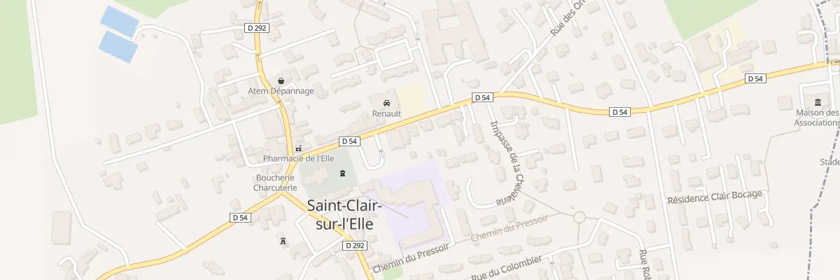Plan du 10 Rue de la Libération à Saint-Clair-sur-l’Elle