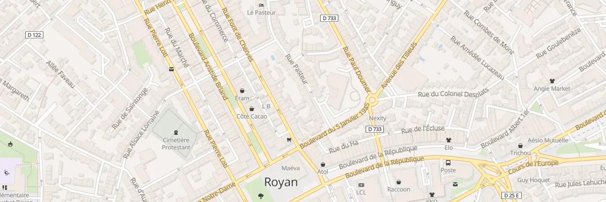 Plan du 8 Rue Pasteur à Royan