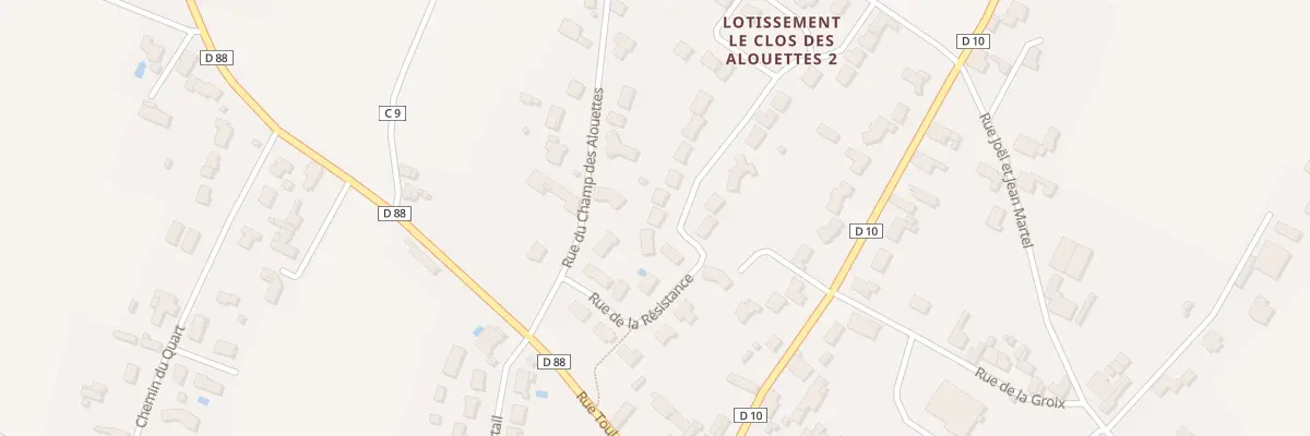 Plan du 17 Rue de la résistance à Nalliers