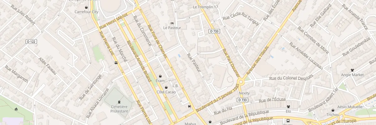 Plan du 20 Rue Pasteur à Royan