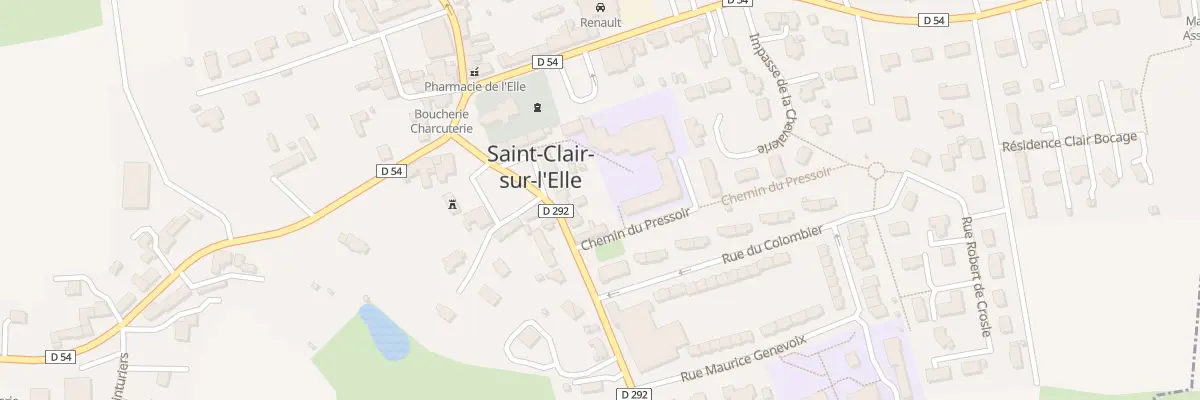 Plan du 9 Rue du Seigneur de Hotot à Saint-Clair-sur-l’Elle
