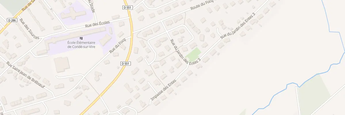 Plan du 4 Rue du Jardin des Entes à Condé-sur-Vire