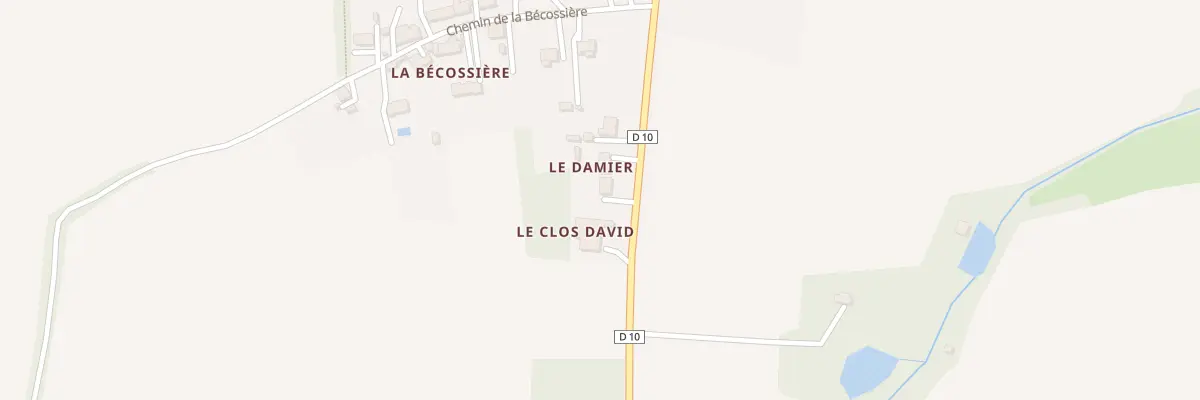 Plan du 9000 Le Clos David à Loireauxence