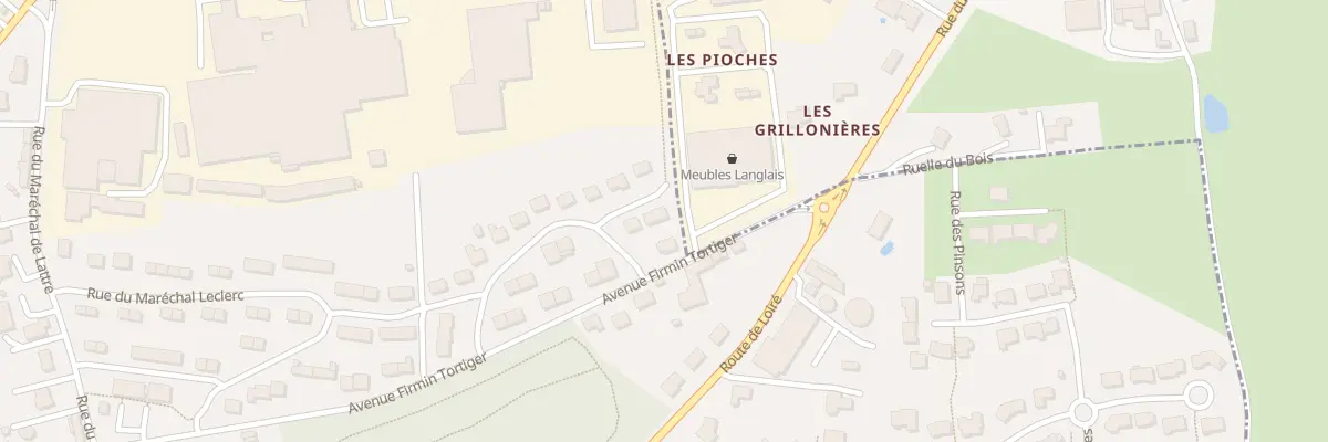 Plan du 44 Rue du maréchal leclerc à Candé