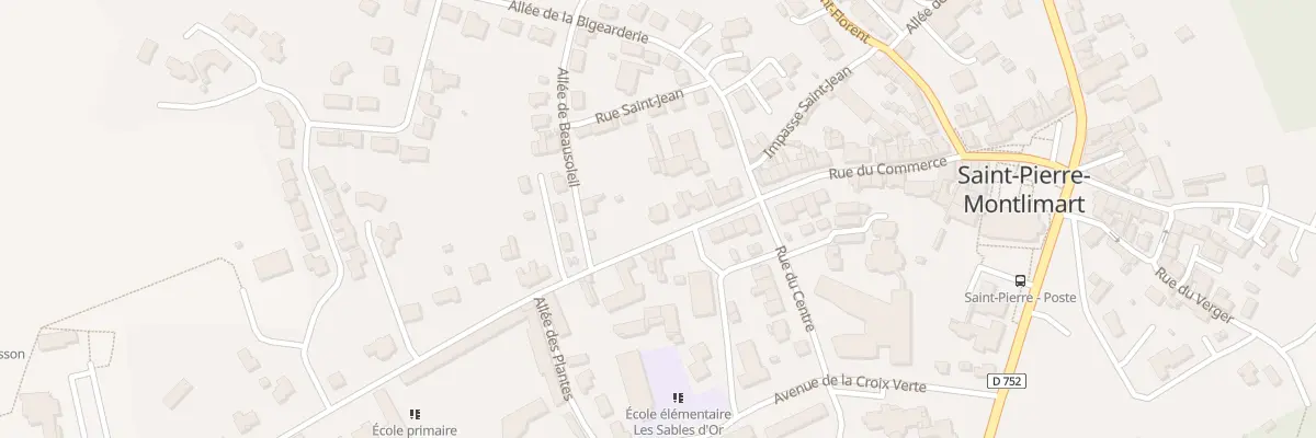 Plan du 40 Rue du Commerce (St Pierre Mon à Montrevault-sur-Èvre