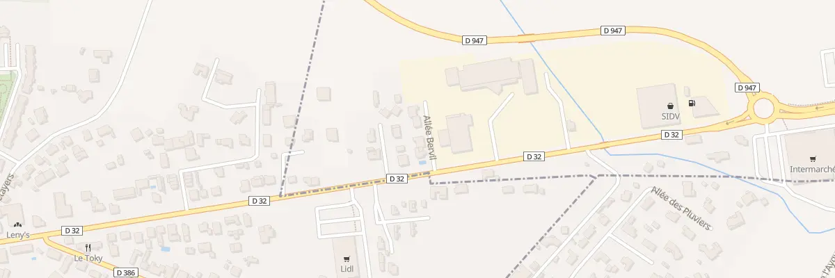 Plan du 3 All Bervil à Yzosse