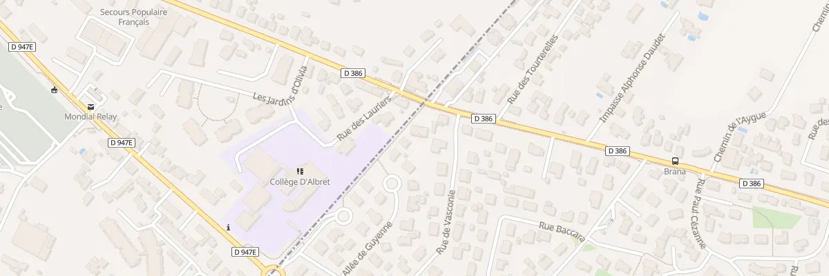 Plan du 163 Rue Alphonse Daudet à Narrosse