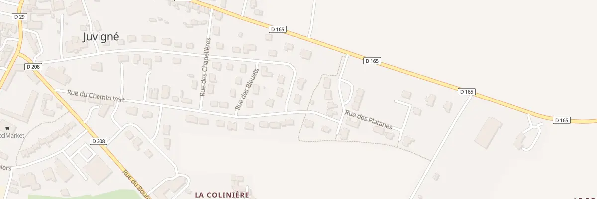 Plan du 33 Rue des Lilas à Juvigné