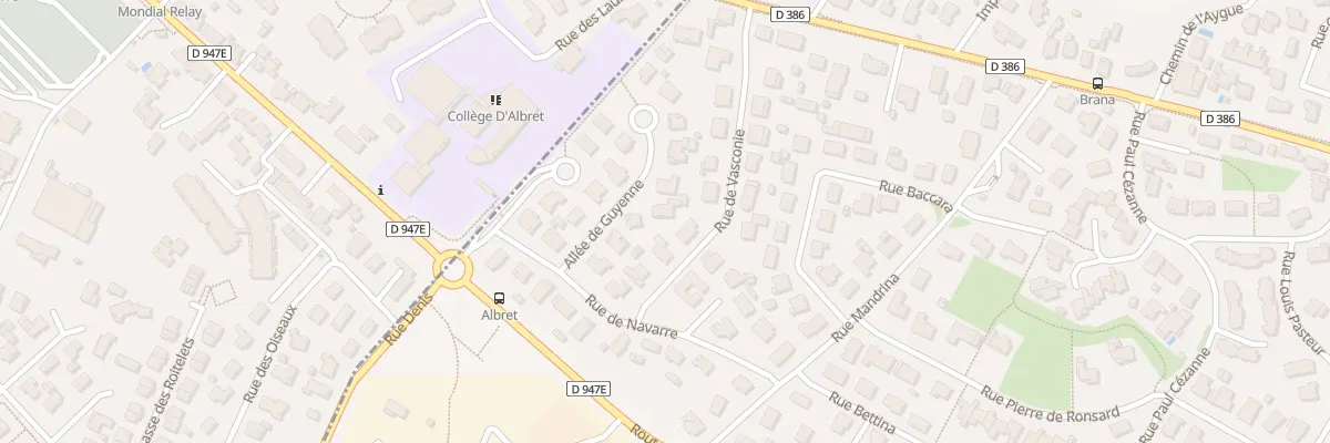 Plan du 6 All de Guyenne à Narrosse
