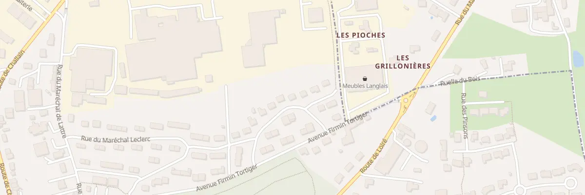 Plan du 51 Rue du maréchal leclerc à Candé