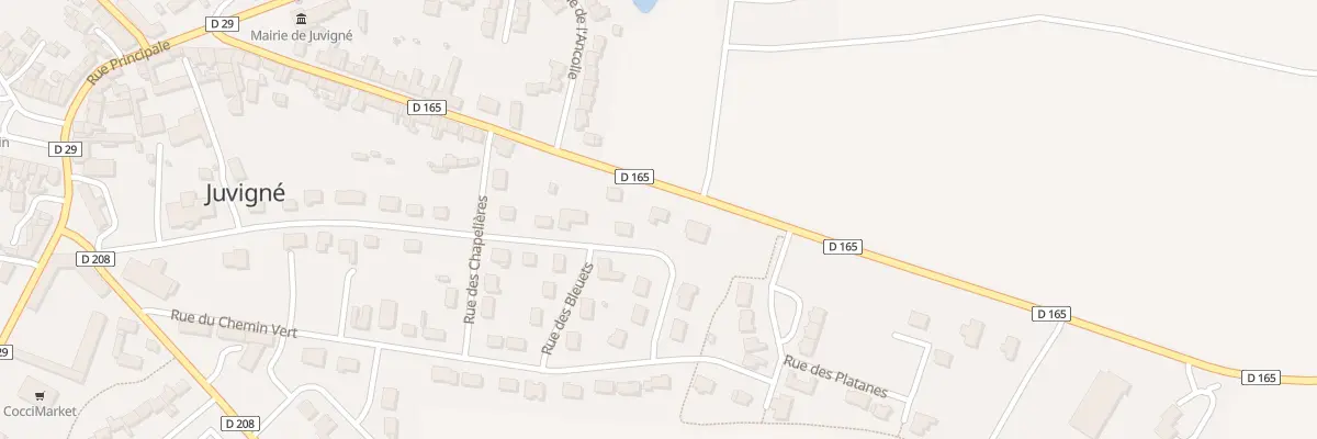 Plan du 27 Rue des Lilas à Juvigné