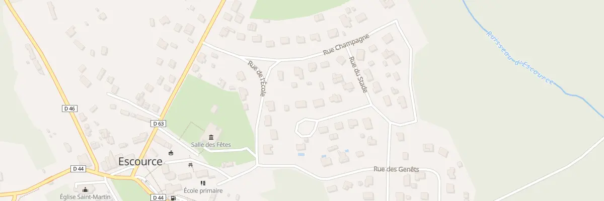 Plan du 36 Rue Champagne à Escource