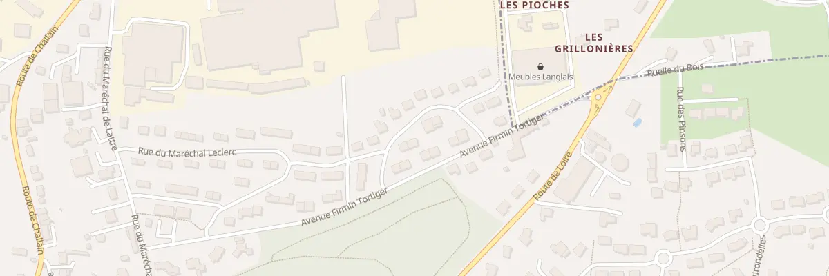 Plan du 36 Rue du maréchal leclerc à Candé