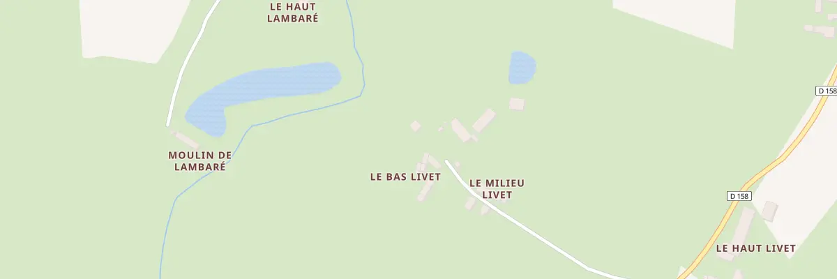 Plan du 8 Le Bas Livet à La Croixille