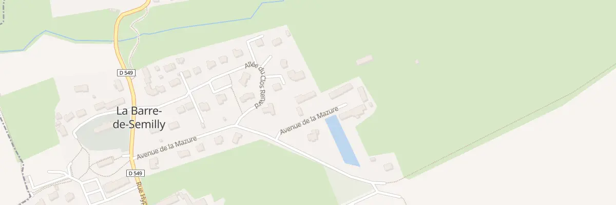 Plan du 7 Av de la Mazure à La Barre-de-Semilly