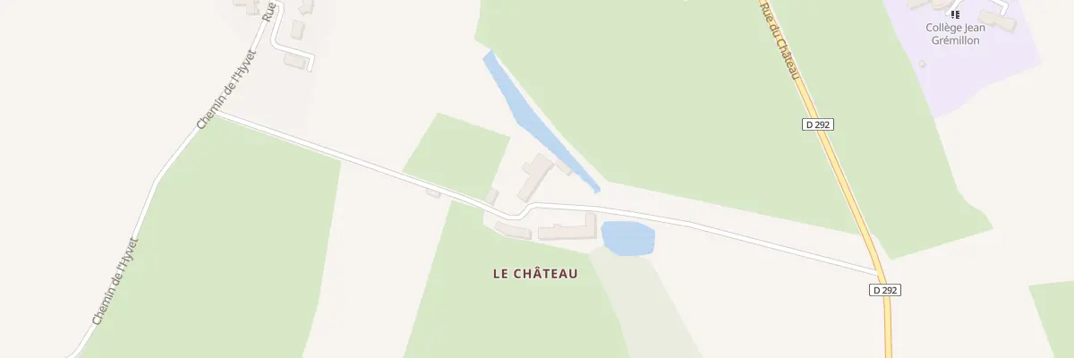 Plan du 1 Le Chateau à Saint-Clair-sur-l’Elle