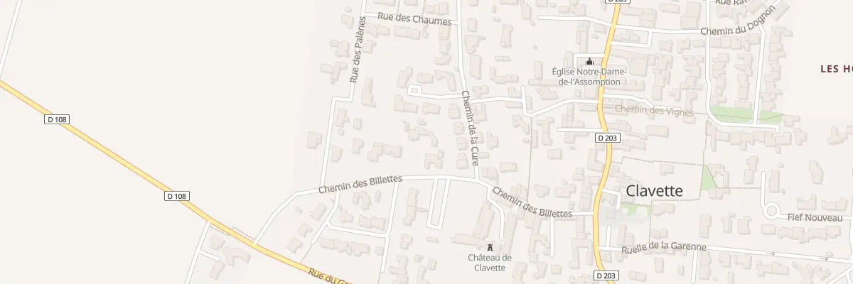 Plan du 13 Che des Billettes à Clavette