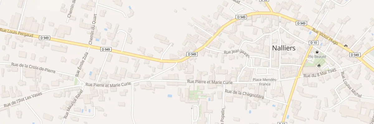 Plan du 100 Rue victor hugo à Nalliers