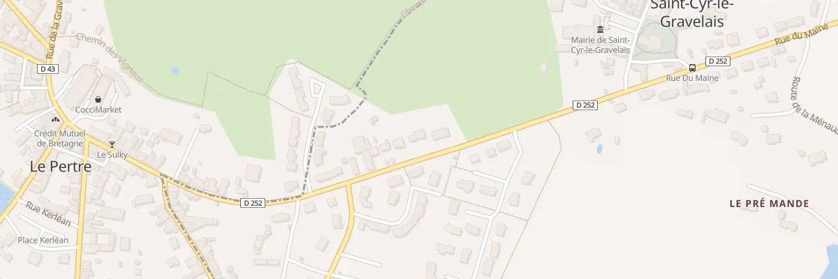 Plan du 7 Rue de Bretagne à Saint-Cyr-le-Gravelais
