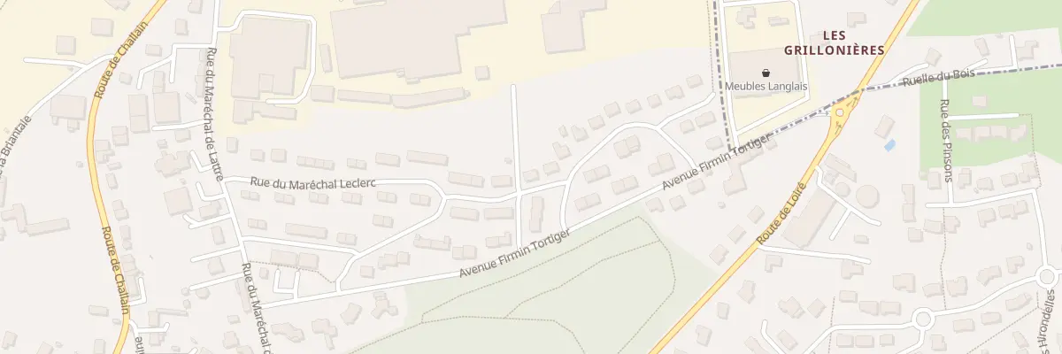 Plan du 39 Rue du maréchal leclerc à Candé