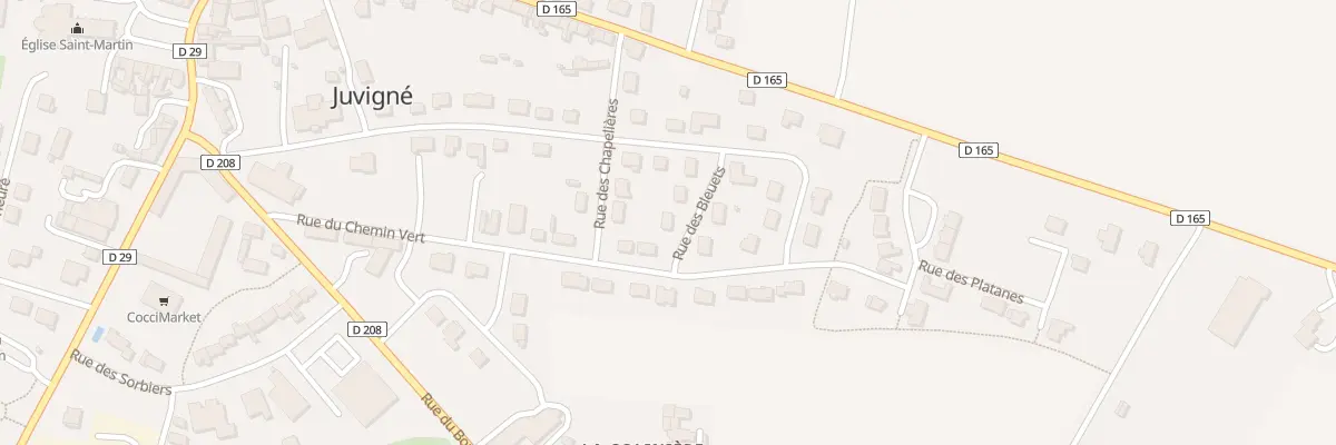 Plan du 6 Rue des Bleuets à Juvigné