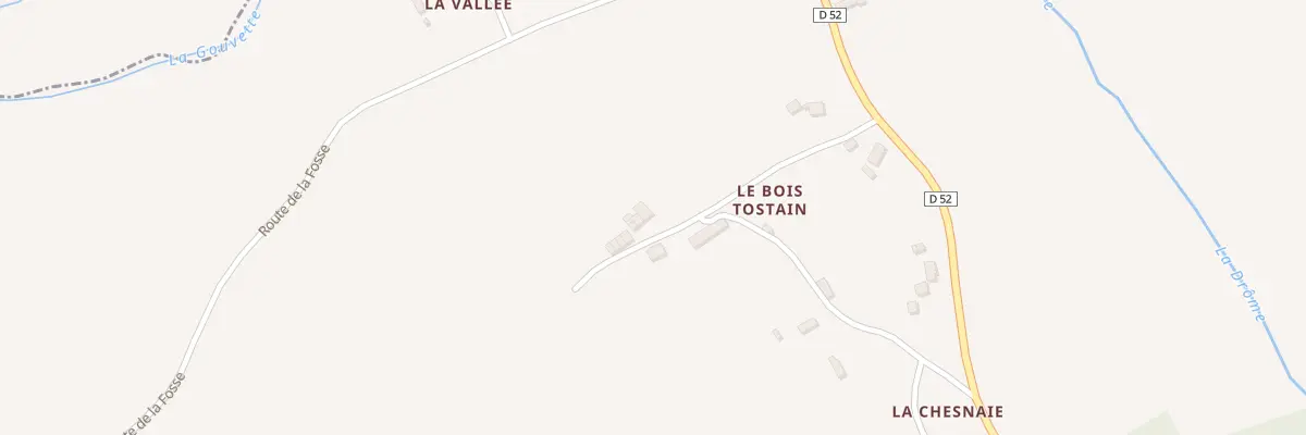 Plan du 5047 Le Bois Tostain à Sainte-Marie-Outre-l’Eau