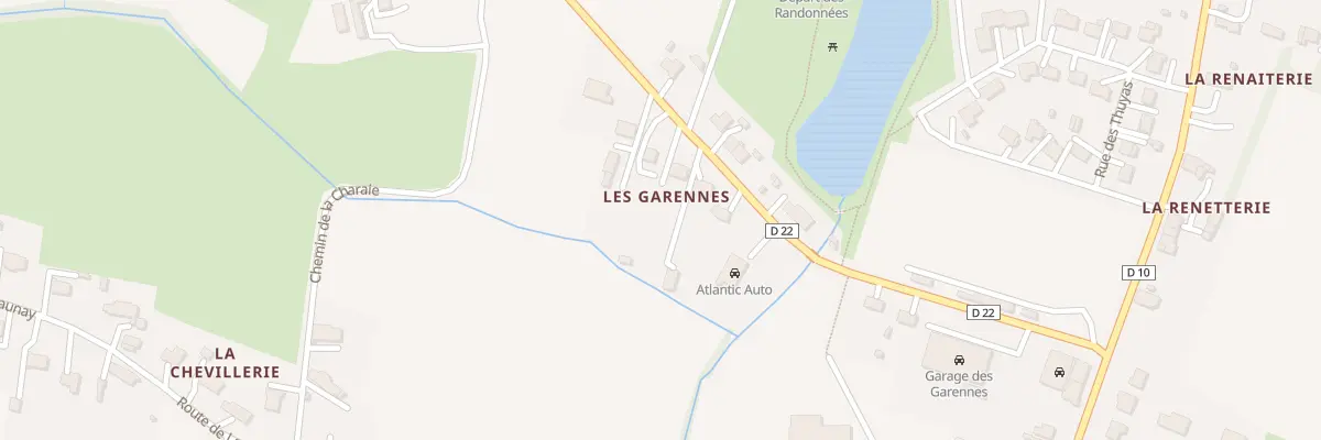 Plan du 335 Les Garennes Belligne à Loireauxence