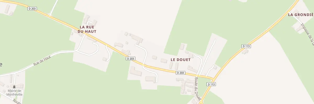 Plan du 180 Rte du Douet à Monfréville