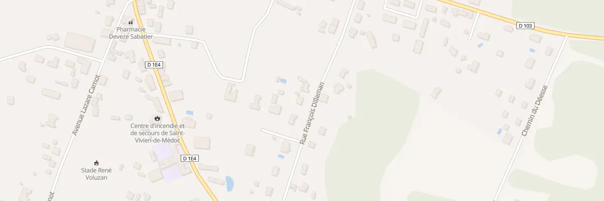 Plan du 25 Rue Francois Dilleman à Saint-Vivien-de-Médoc