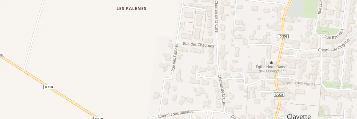 Plan du 7 Rue des Palenes à Clavette