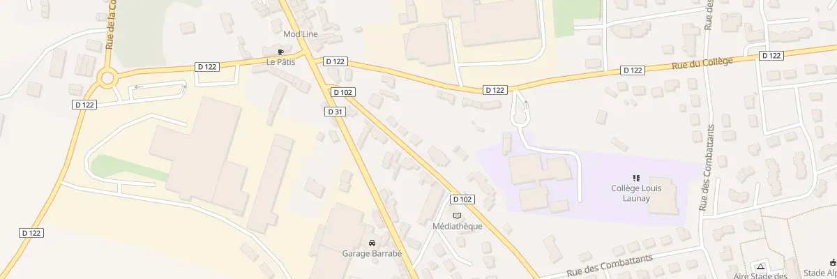 Plan du 7 Rue de la Gare à Landivy