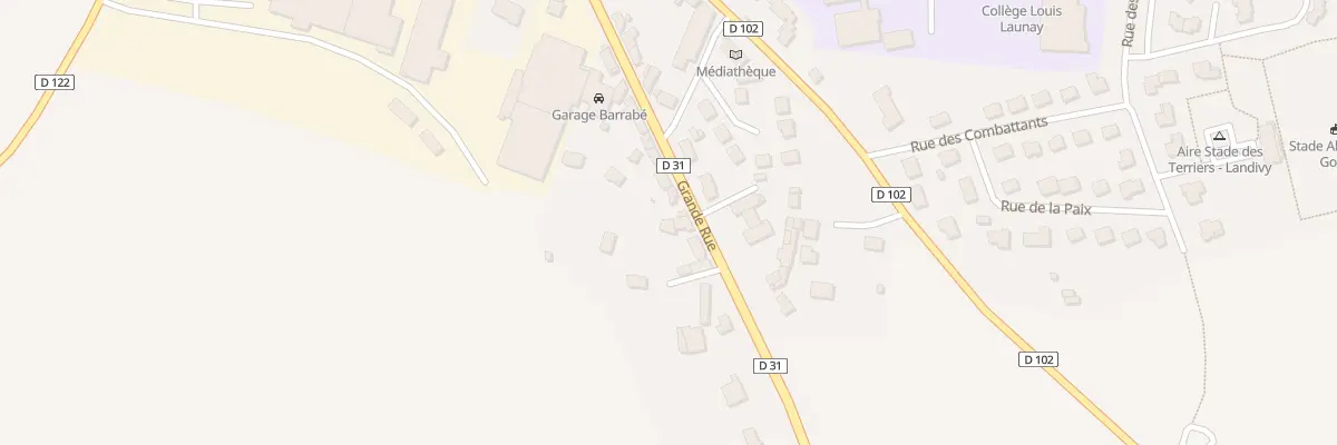 Plan du 66 Grande Rue à Landivy