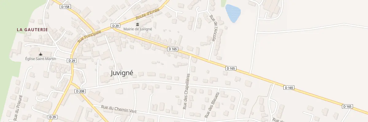 Plan du 24 Rue de Saint-Hilaire à Juvigné