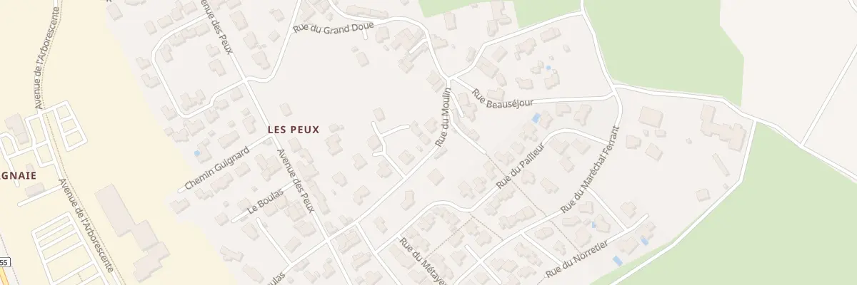 Plan du 13 Rue du Moulin aux Herbiers