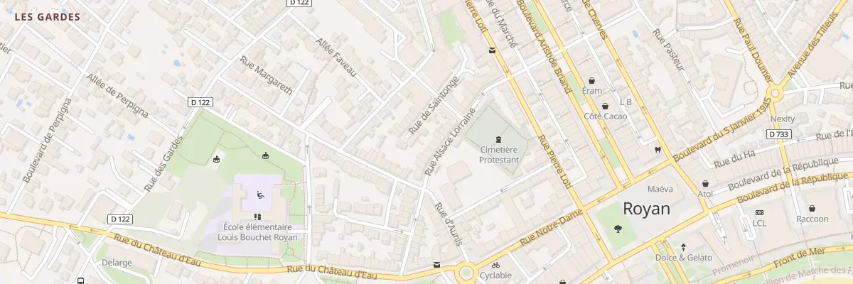 Plan du 34 Rue Alsace Lorraine à Royan
